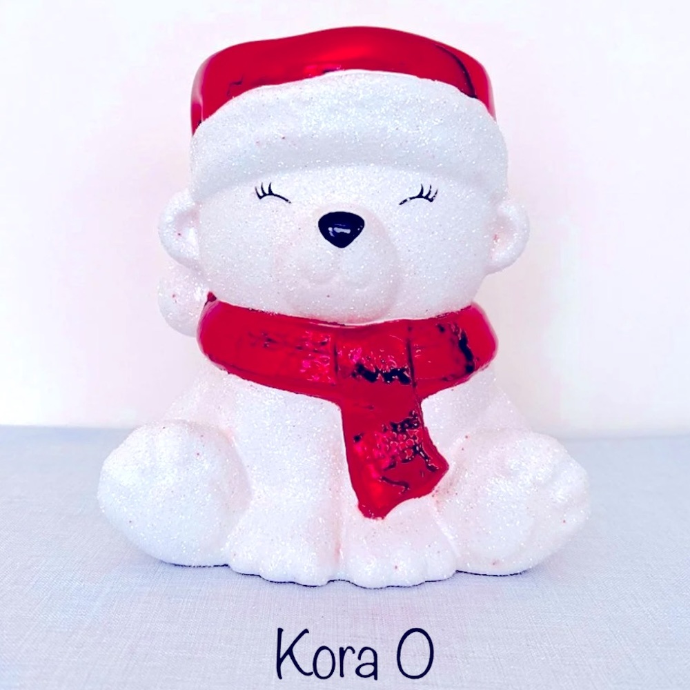 🐻‍❄️BBW Santa Polar Bear Candle Holder NEW🐻‍❄️